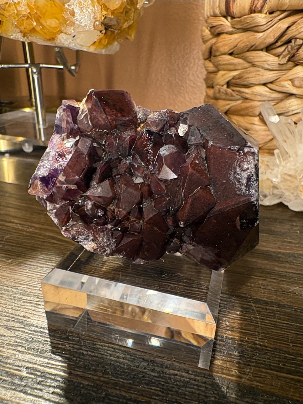 Amethyst with Red Hematite